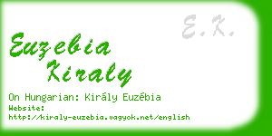 euzebia kiraly business card